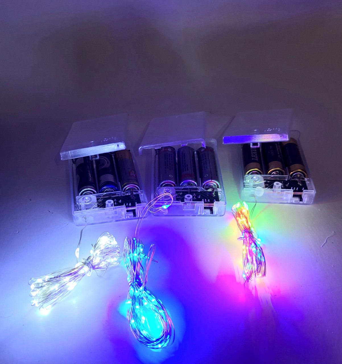 Гірлянда Нитка, Росса Батарейки 10м 100led Холодний білий