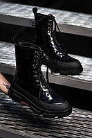 Ботинки для девушек Both x Lost General Black Fure. Женская обувь утепленная мехом Боз. 37, Ботинки