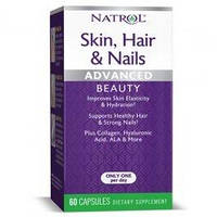 Волосы, кожа, ногти Natrol Hair Skin & Nails w/ Lutein - 60 капс