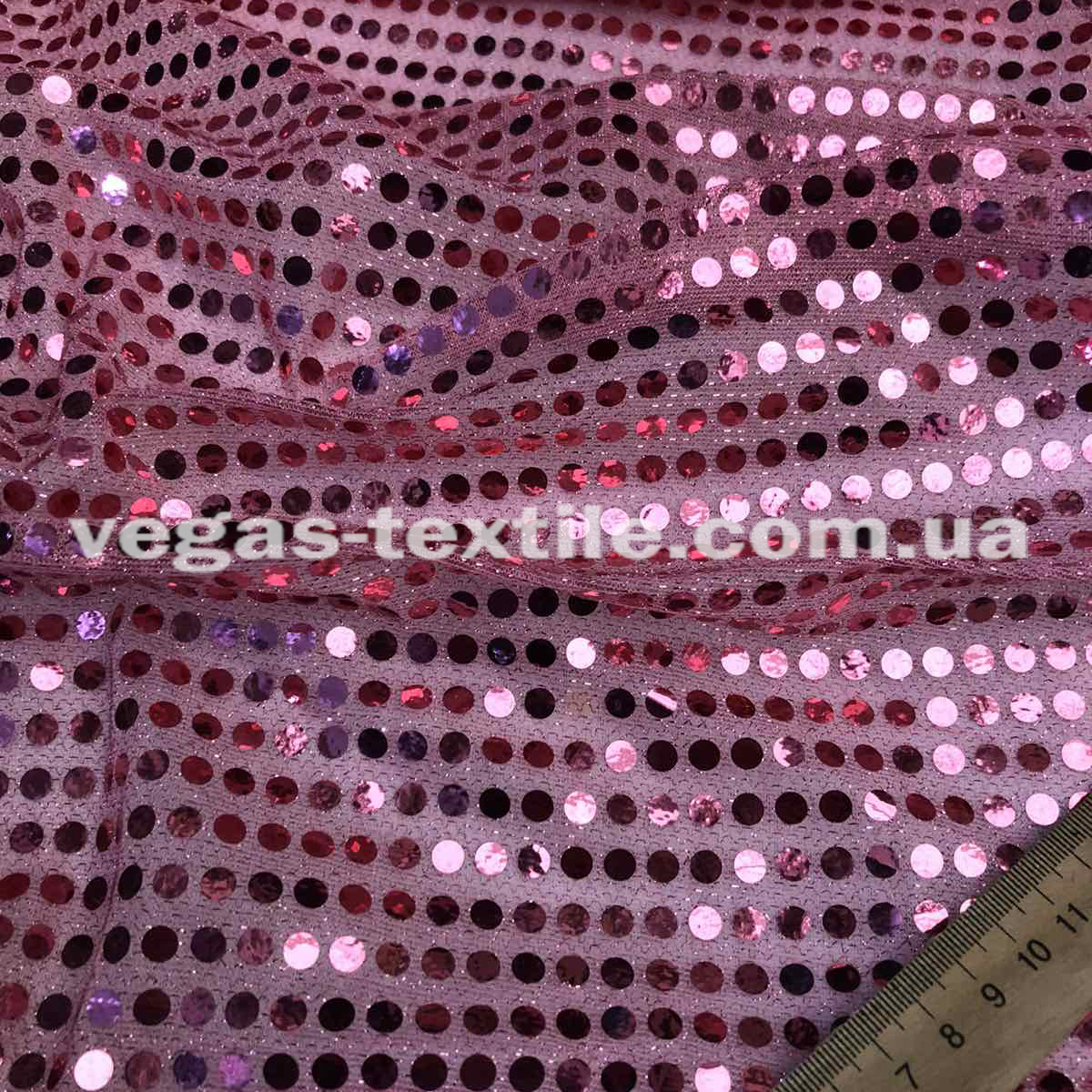 Ткань Копейка Розовый - фото 1 - id-p1287729442