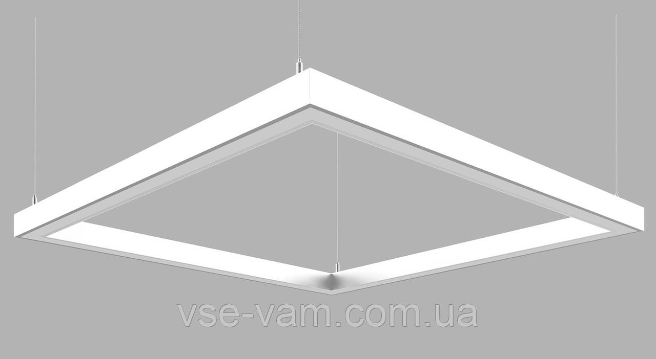 Лінійний світлодіодний світильник X-LED 80 Вт, "Квадрат" білий (440*440 мм)