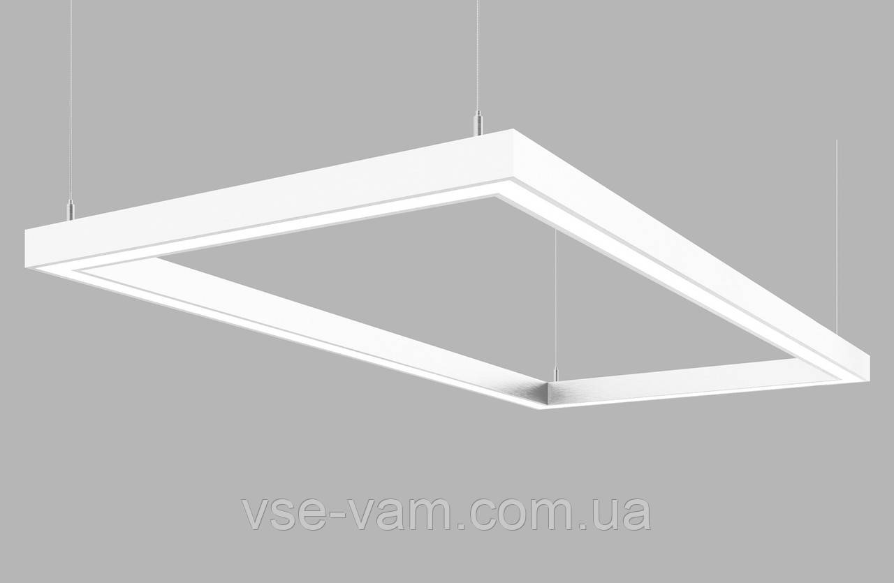 Лінійний світлодіодний світильник X-LED 120 Вт, "Прямокутник"  білий (840*440 мм)
