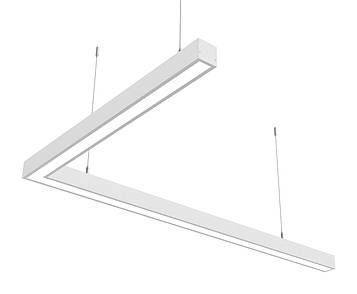 Лінійний світлодіодний світильник Z-LED 80Вт L-образний (1000*600)