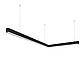 Лінійний світлодіодний світильник Z-LED 80Вт L-подібний чорний (1000*600), фото 3