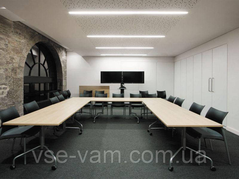 Вбудовуваний диммируемый лінійний світлодіодний світильник X-LED 50 Вт. Білий, фото 1