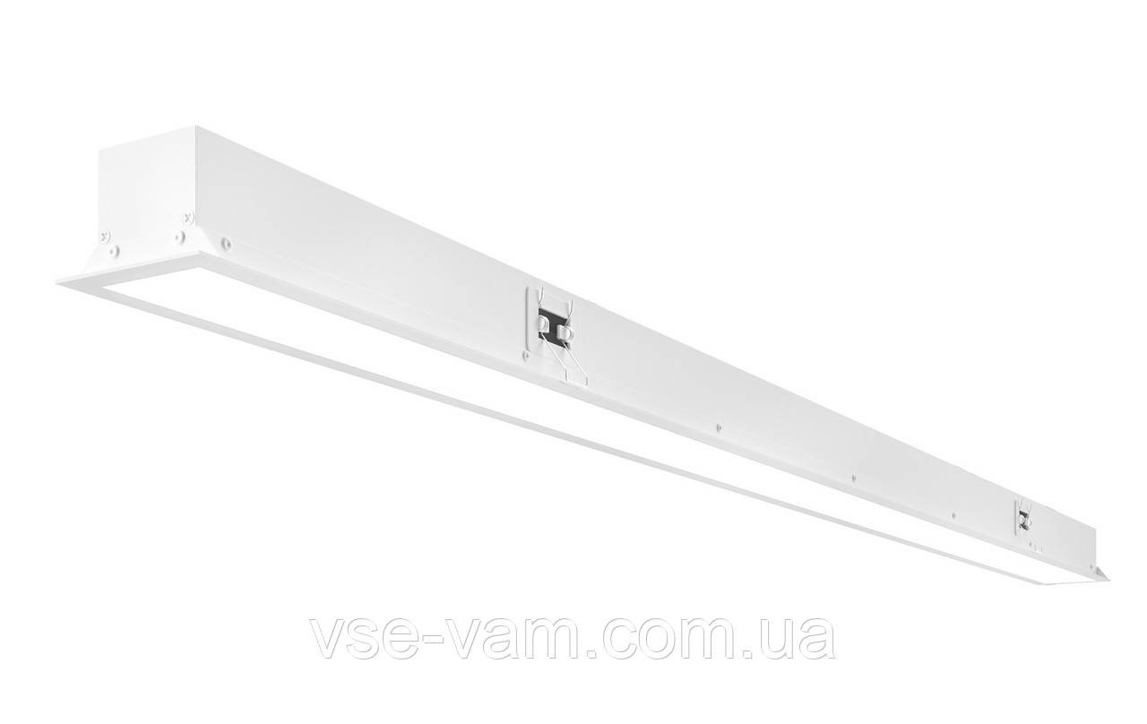 Вбудований лінійний світлодіодний світильник X-LED 100 Вт. Білий, фото 1