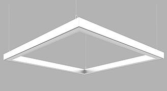 Лінійний світлодіодний світильник Z-LED 80 Вт квадрат білий (440*440)