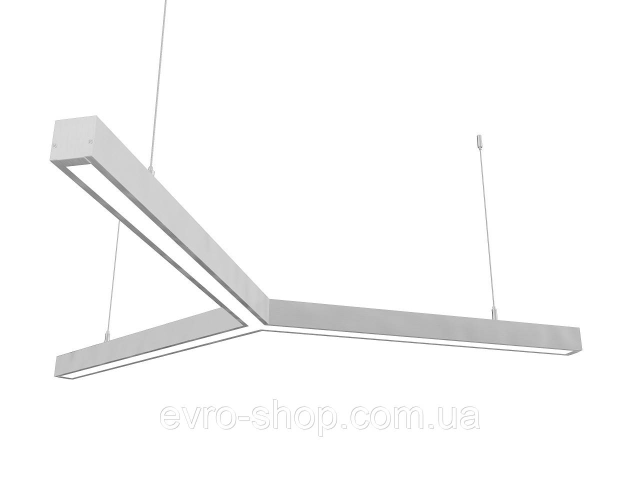 Линейный светодиодный светильник Z-LED 80Вт Y-образный (3x600), фото 1