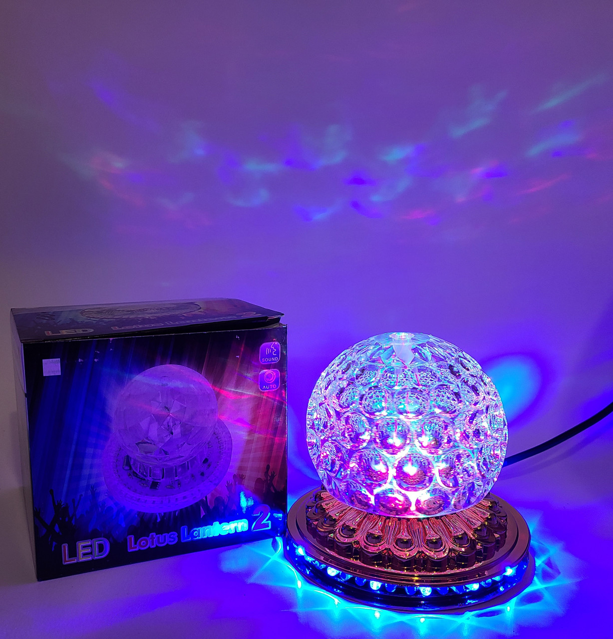 Нічник Проєктор "Ананас золотий" 10х12см