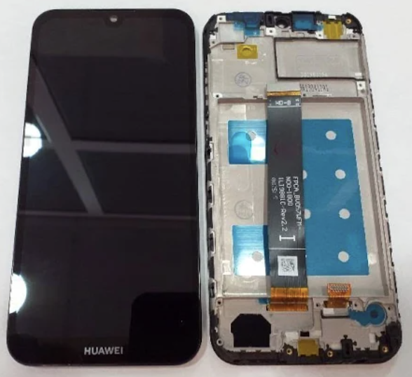 Дисплей (екран) для Huawei Honor 8S/Y5 2019 + тачскрін, чорний, з передньою панеллю