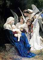 Набор алмазной вышивки (мозаики) "Песня ангелов". Художник William-Adolphe Bouguereau