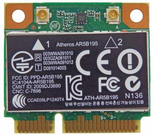 Wi-fi+BT модуль HalfSize Mini pcie Для HP! Qualcomm Atheros AR5B195 (593127-001) 802.11 b, g, n, 150Mbps