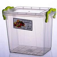 №2 Контейнер пищевой / Контейнер харчовий 1,4л високий Ал-Пластік