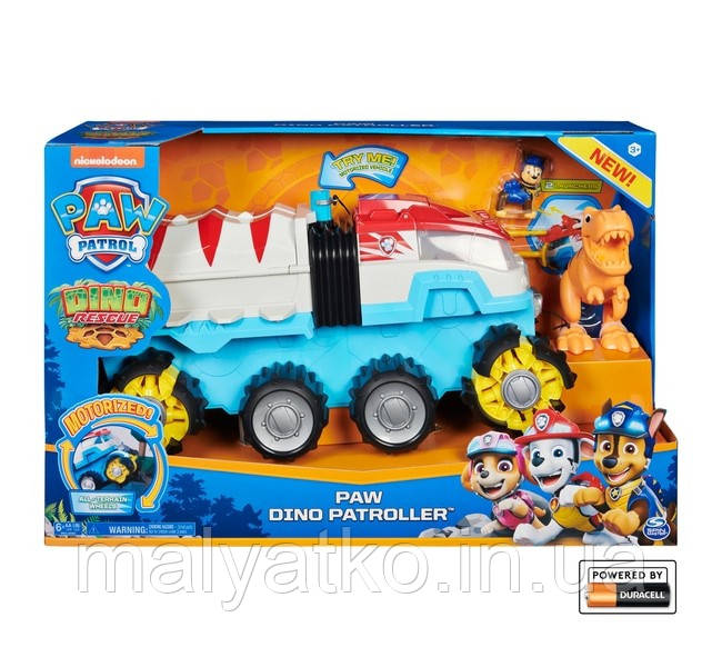 Набір Дитячого Патруль Парулевоз Paw Patrol Dino Rescue Dino Patroller, фото 1