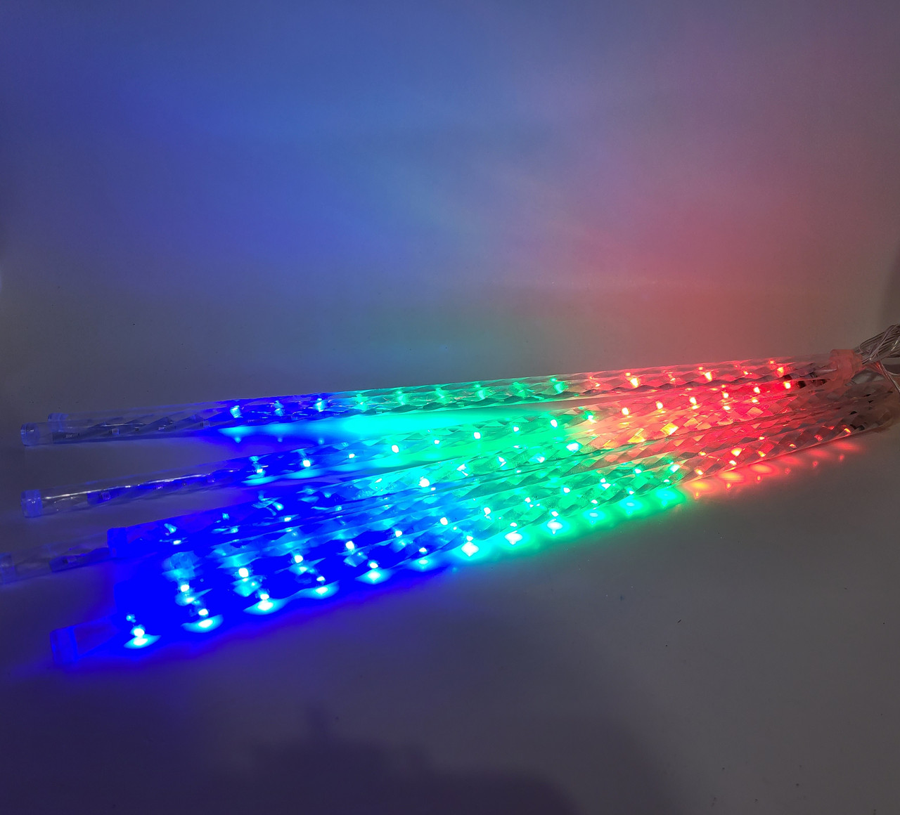 Гірлянда Бурульки, Метеоритний дощ 8шт 50см 3м Мультиколір