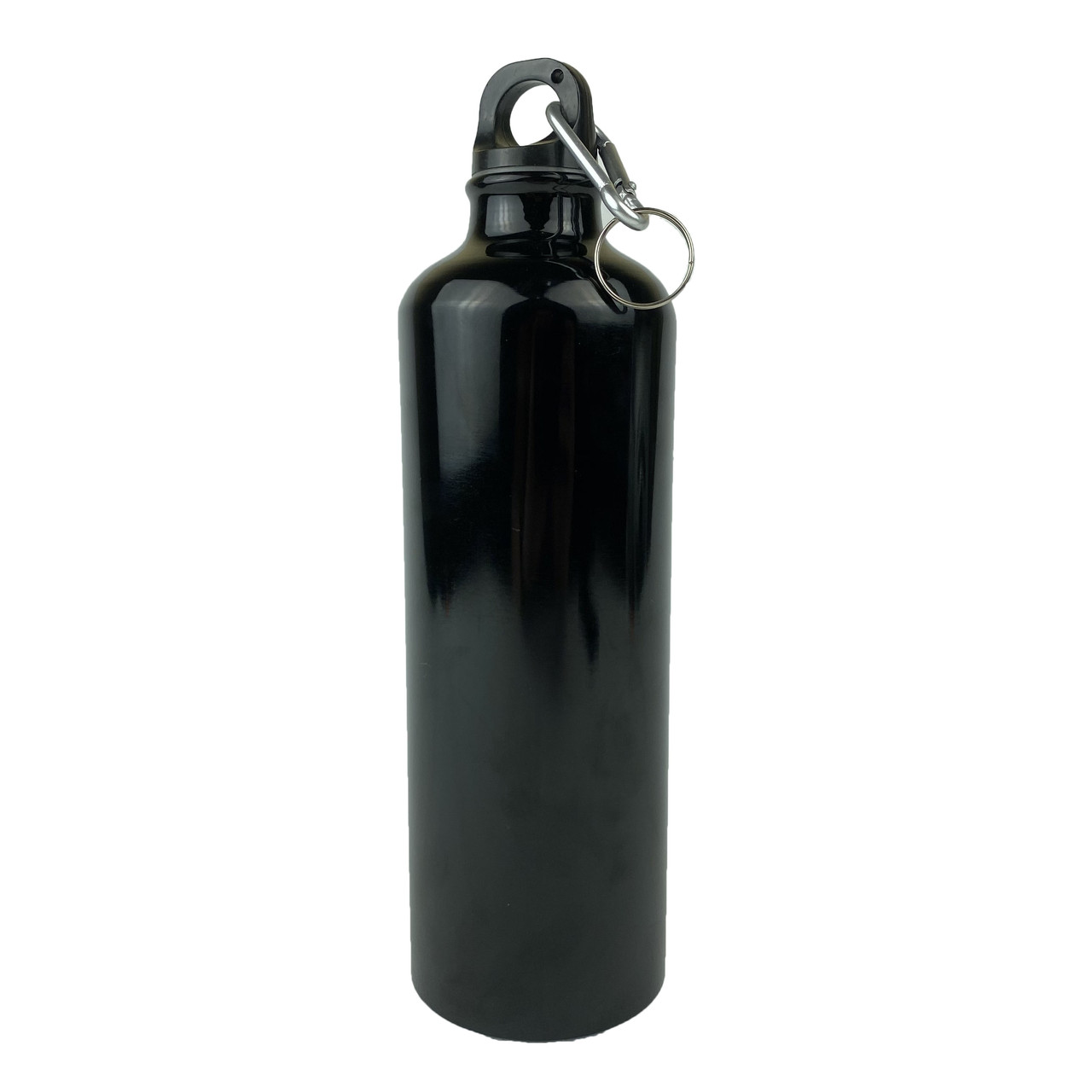 Пляшка/флюга для води алюмінієва 0,75 л чорна