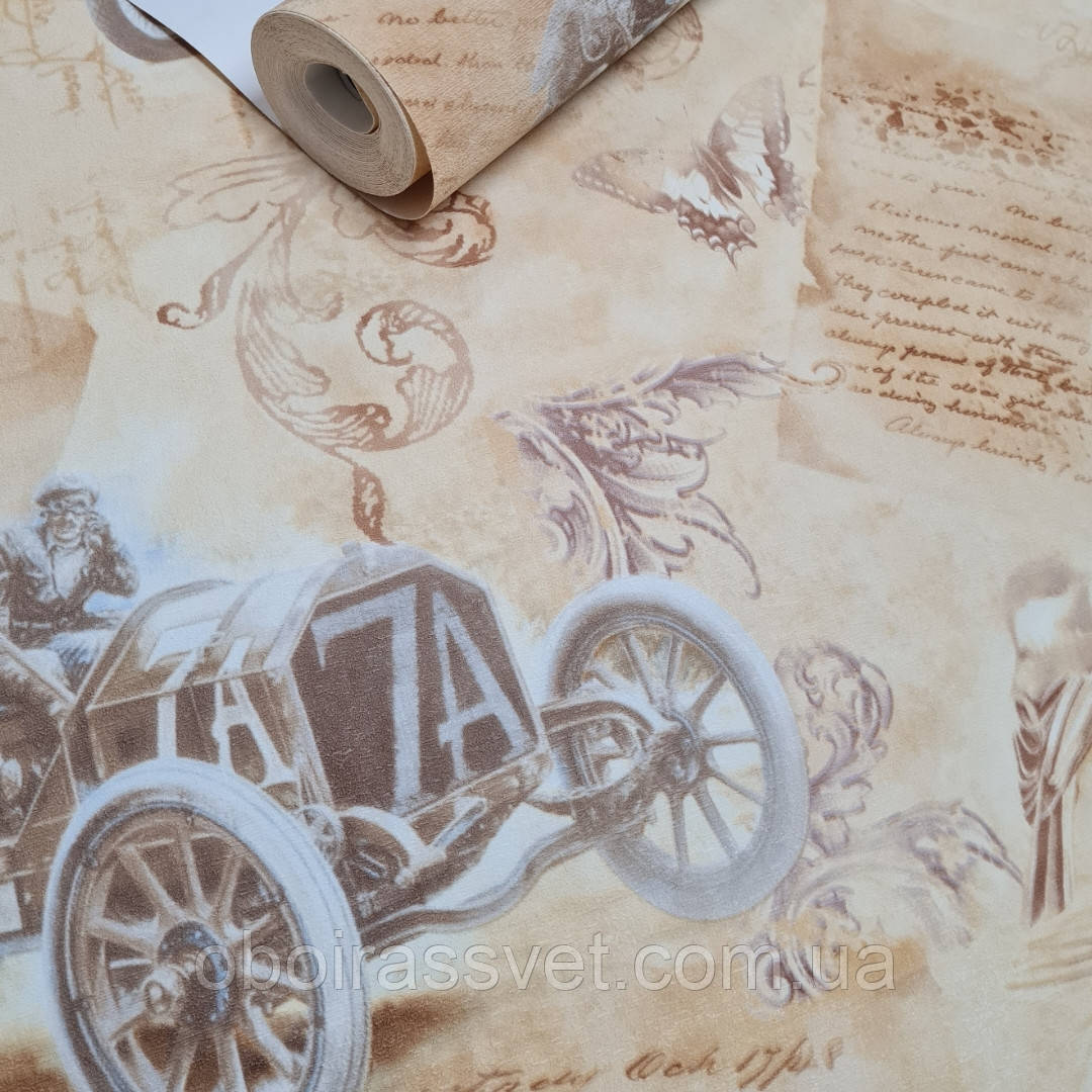 Шпалери Авто 11150 вініл гарячого тиснення на флізеліновій основі, довжина 10 м ширина 1.06 м