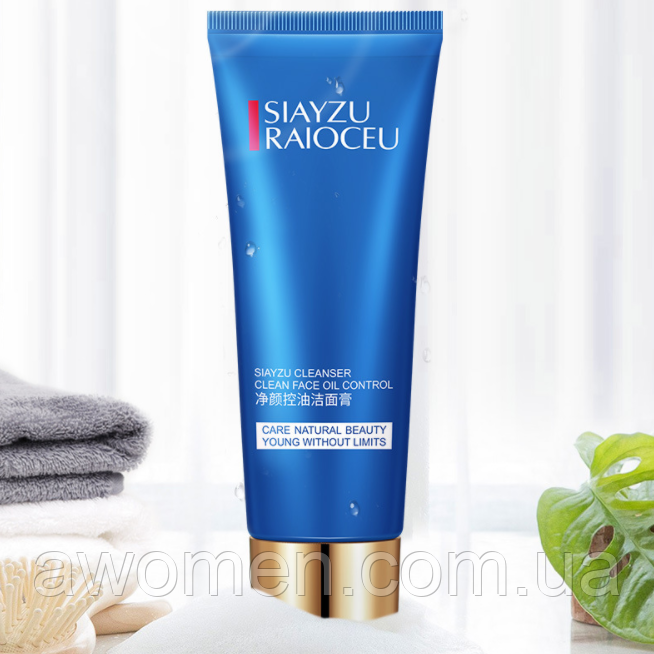 Уценка! Пінка для вмивання Siayzu Raioceu Clean Face Oil Control 100 g (М'ята коробка)
