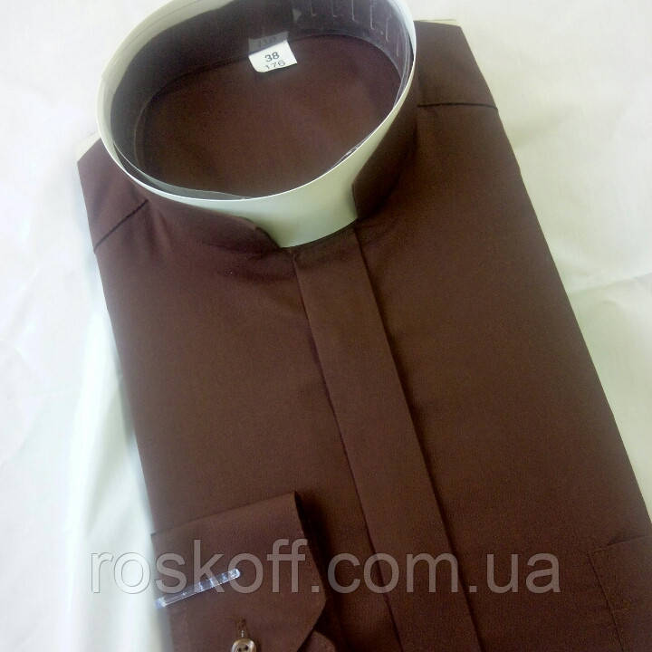 Римо-католицька сорочка коричневий колір, фото 1