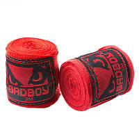 Боксерский бинт 3м BadBoy BB-BB3, Красный: Gsport