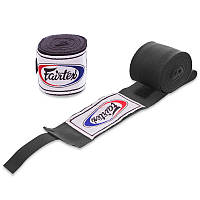 Бинты для бокса 3м хлопок FAIRTEX HW2-3, Черный: Gsport