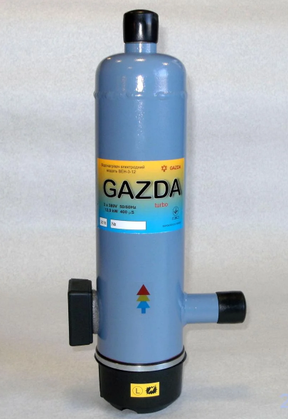Котел електродний GAZDA-turbo ВЕН-3-12 Extra, електричний трифазний водонагрівач 10/12 кВт