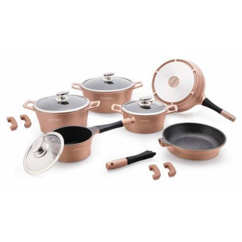 Набір посуду Royalty Line RL ES-1014 copper 14 pcs, фото 1