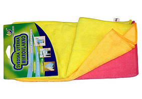 Набір ганчірок з мікрофібри 3шт 30*30см середньої щільності 10шт