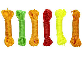 Мотузка нейлонова 10м 2шт, d = 3мм