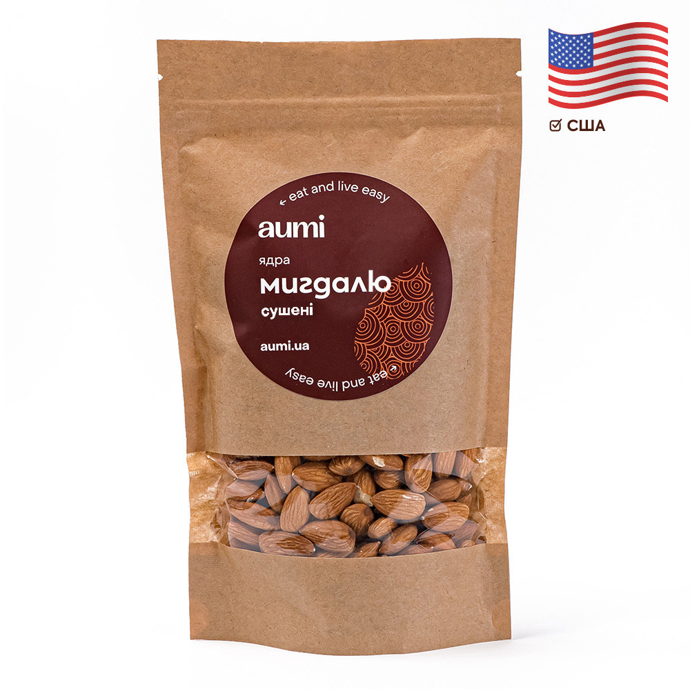 Мигдаль ядро сушене, 500г, солодкий сорт Нонпарель Екстра (Non Pareil Extra), США
