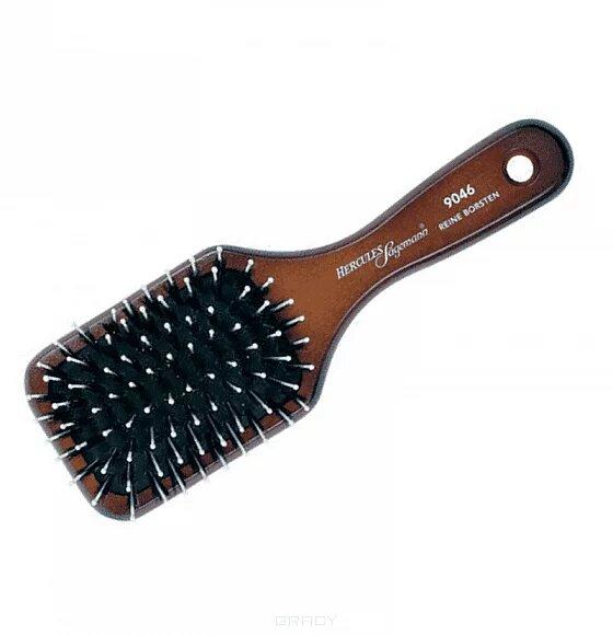 Щітка для волосся Hercules square paddle brush walnut
