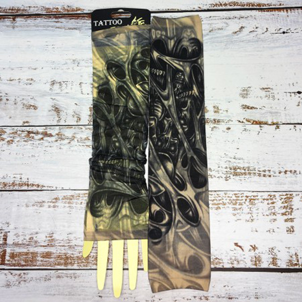 Тату-рукава з малюнком черепа