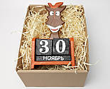 Новорічний подарунок "Кінь не просто так": дерев'яний вічний календар - Символ часу і циклічності життя, фото 5