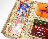 Бокс новорічний "Щастя приносить Лисеня": новорічне печиво з передбаченнями, набір чаю, лисеня-талісман, фото 7