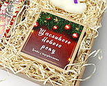Бокс новорічний "Мій ведмедик": новорічне печиво з передбаченнями, набір чаю, міждвінок-талісман, фото 7