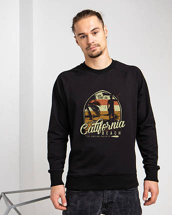 Чоловічий демісезонний світшот чорний "California", фото 2