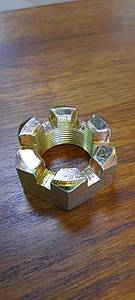 853522 Гайка корончатая М33х1,5 (хвостовика редуктора) ЛАЗ, ПАЗ, КАМАЗ, КРАЗ, МАЗ (Ключ 46)