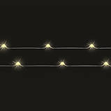 Гірлянда новорічна Luca Lighting Струна 2.2 м, світлодіодна нитка 20 LED на батарейках, теплий білий, фото 3
