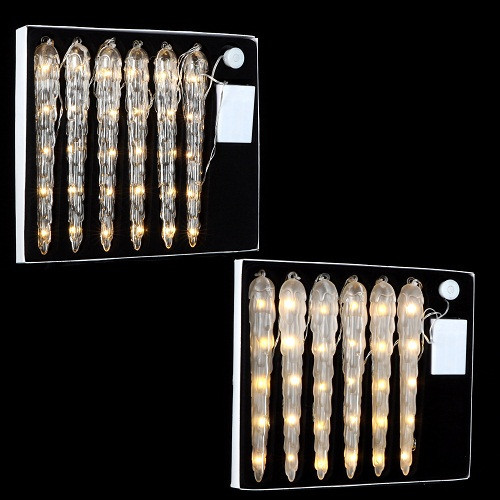 Набір декоративних прикрас "Бурульки новорічні" Luca Lighting, колір теплий білий, фото 1