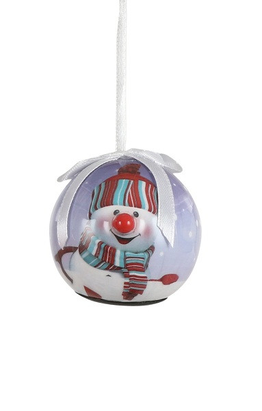 Декоративна прикраса Куля Новорічна LED, 5 см, House of Seasons в ас., бузковий, фото 1