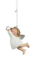 Декоративна прикраса, Ангел, зірка, в ас. 10 см, House of Seasons