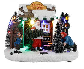 Декоративна прикраса "Ялинковий ярмарок" 21*14*15 см, Luville Collectables, Санта TREE SHOP