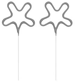 Вогні бенгальські, фігурні, 2 шт компл., 15 см