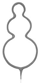 Вогні бенгальські, фігурні, Сніговик, 3 шт компл., 23 см