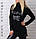 Жіночий гламурний теплий спортивний костюм Туреччина No 8849 чорний, фото 2