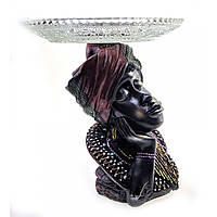 Фігурка інтер'єрна Африканка з стравою