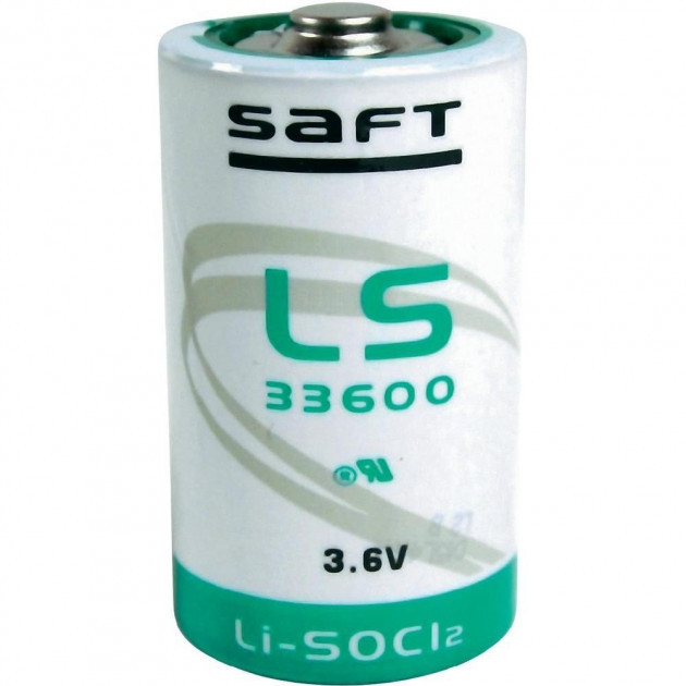 Атарейка літієва SAFT LS33600 STD, "D", 3.6 V, LiSOCl2