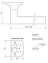 Ручка засувка Apecs 891-01-АС з фіксацією+ключі (Мідь), фото 2