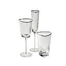 Склянка висока для води REMY-DECOR скляна Ice Evans 500 мл прозора зі срібним кантом для коктейлів, фото 4
