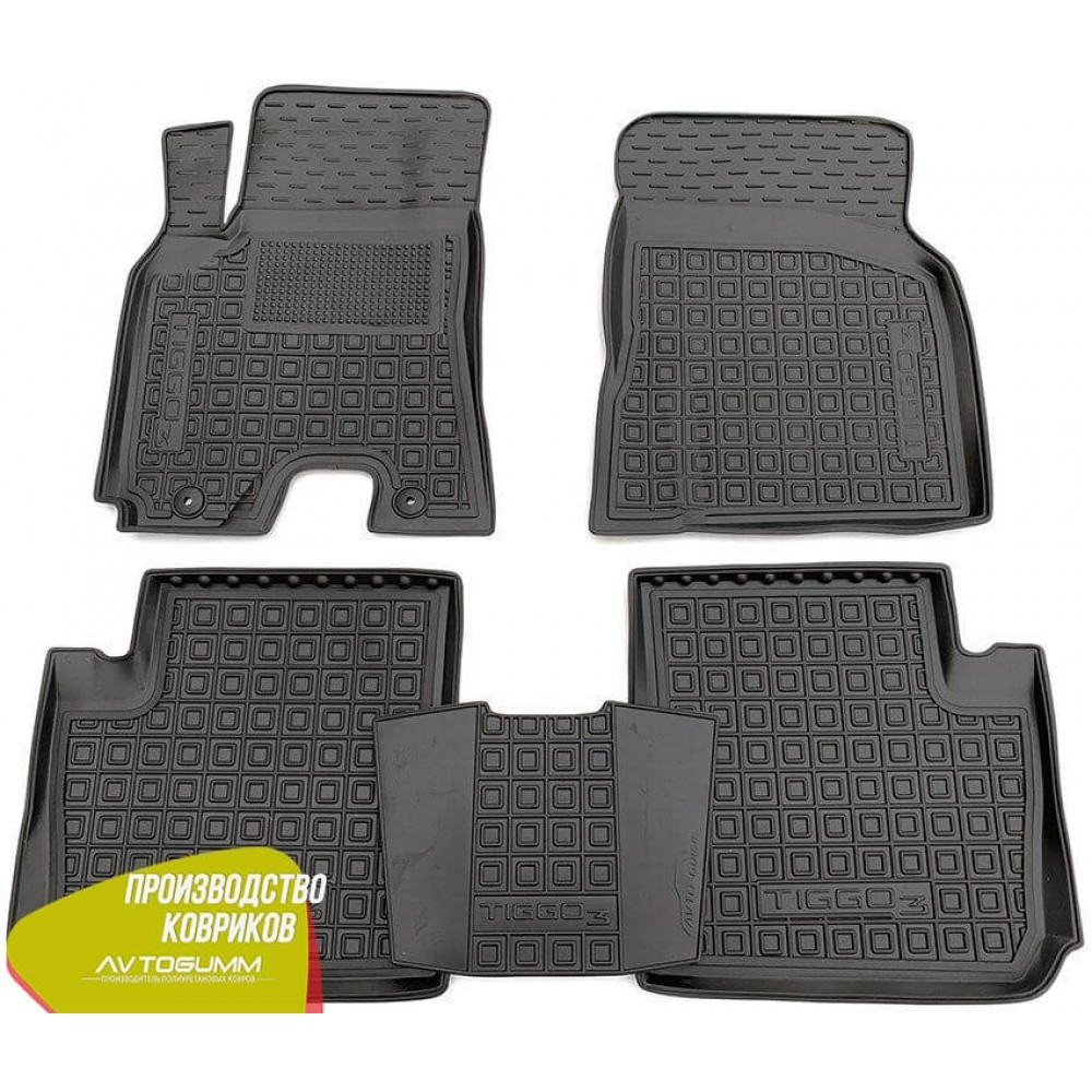 Автомобільні килимки в салон Чері Тіго 3 Chery Tiggo 3 2016- (Avto-Gumm), фото 1